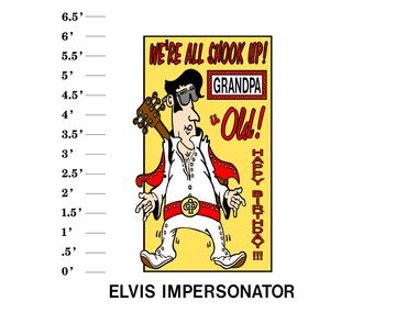 Elvis Lawn Sign We're all shook up name is age Happy Birthday!