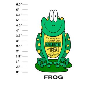 Frog Lawn Sign Someone toad us name is age! Happy Birthday