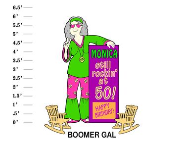 Boomer Gal: Name still rockin' at age! Happy Birthday Lawn Sign