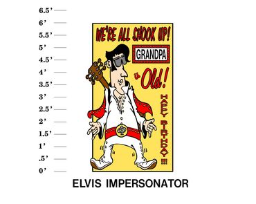 Elvis Lawn Sign "We're all shook up! Name is age! Happy Birthday"