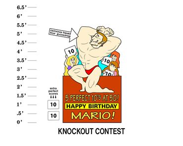 Knockout Contest "# Perfect 10's at age! Happy Birthday Name!"