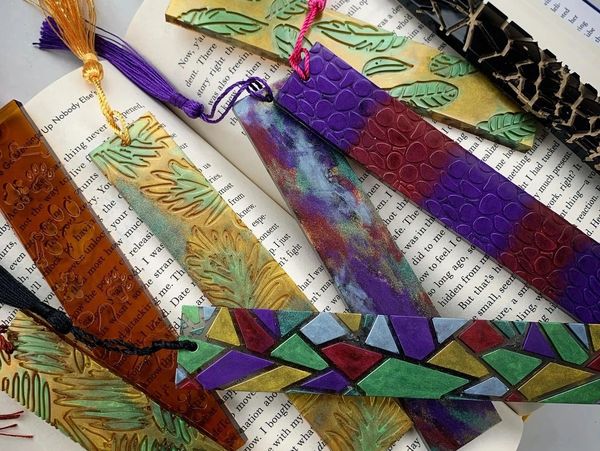 Unique resin bookmarks for any book lover!