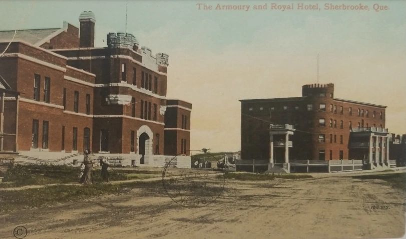 Le manège militaire sur une carte postale oblitérée le 12 janvier 1912.