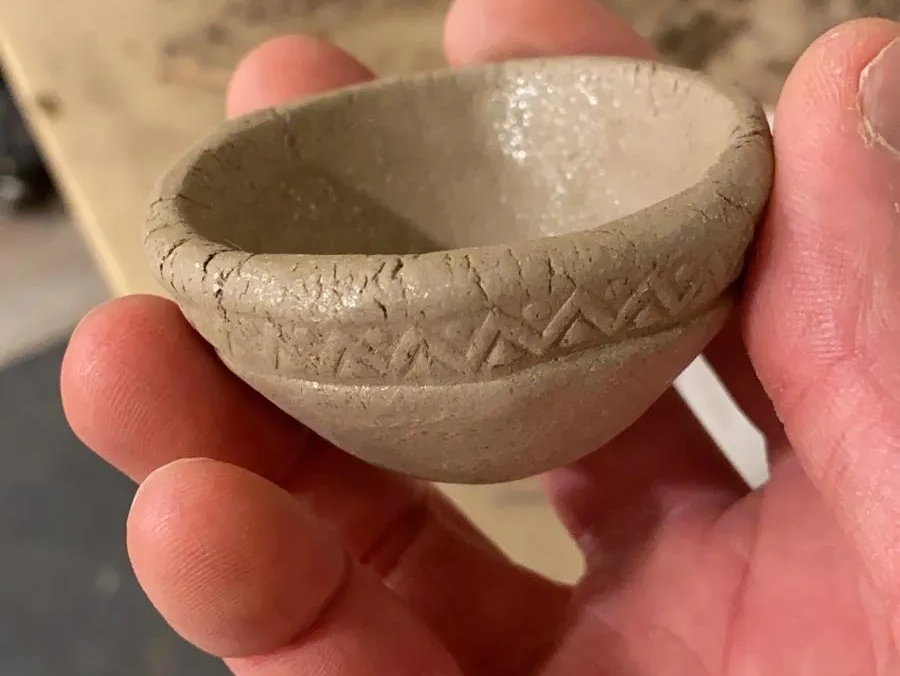 Clay pinch pot