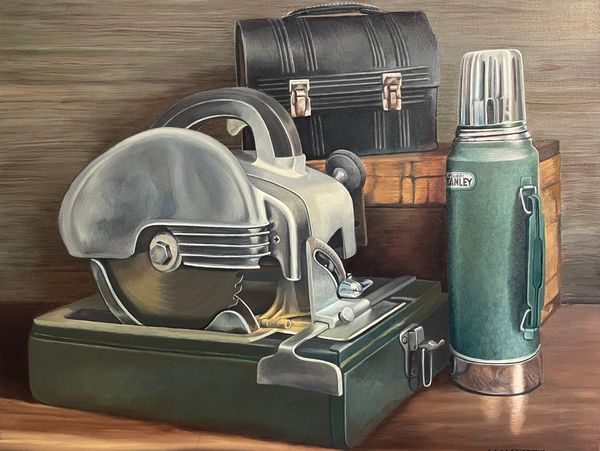 “Ready for Work” Oil on canvas 24x30” POR