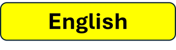 A yellow rectangular sign with the word 'English' in bold black letters.