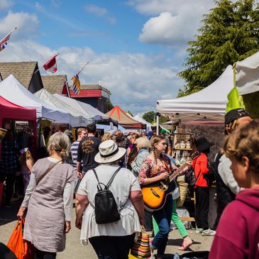 Salt Spring Island market on Saturday. Local farming products, crafts, cheese