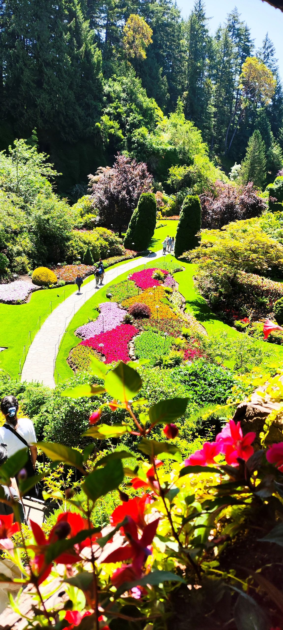 Butchart Gardens in spring Victoria BC