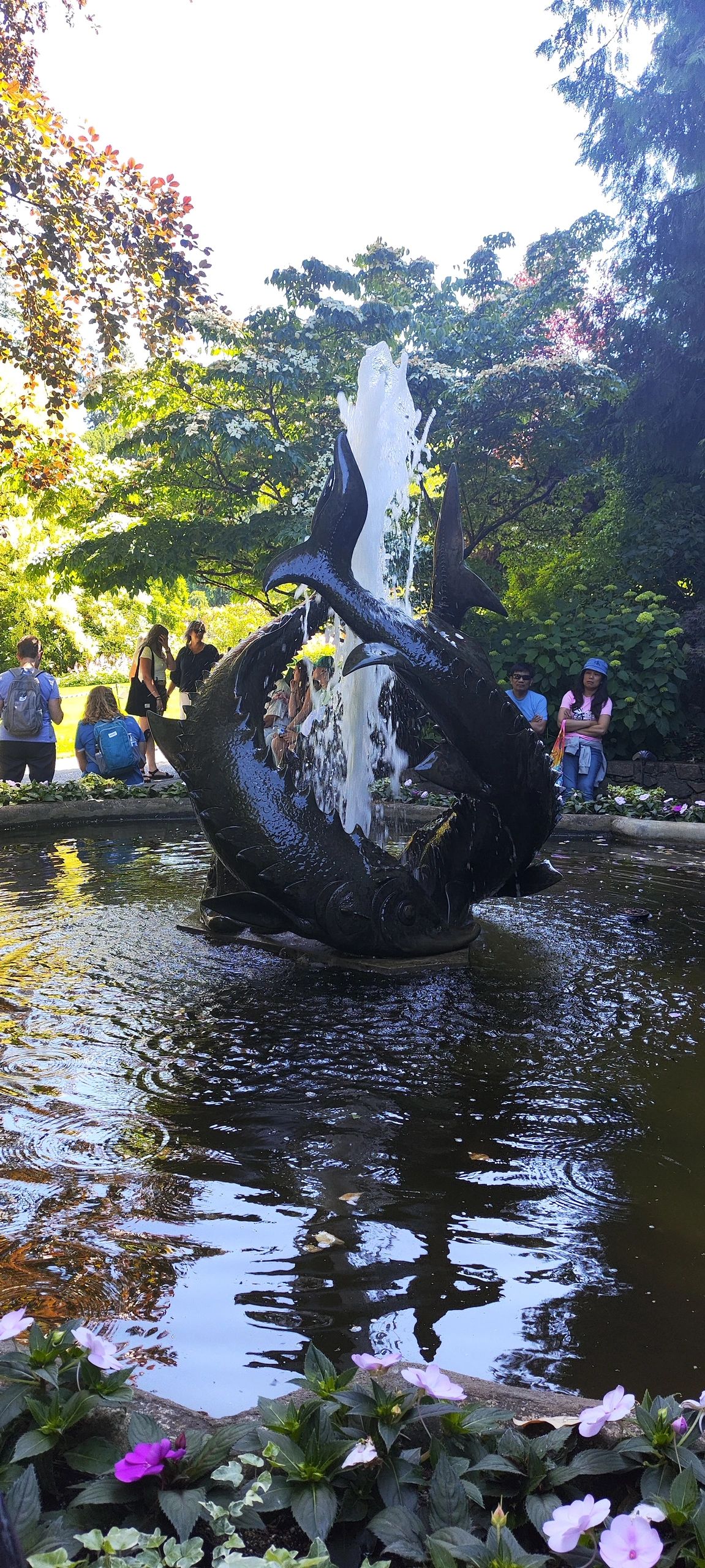 Fountain in Butchart Gardens