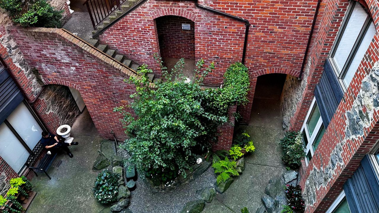 Red brick maze of Victoria's old Chinatown