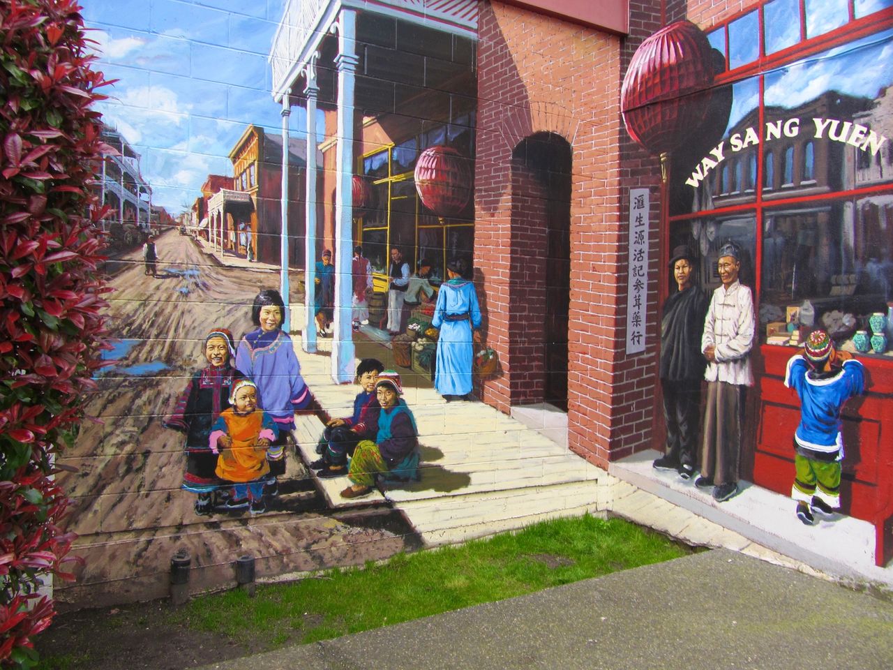 Mural in Victoria's Chinatown