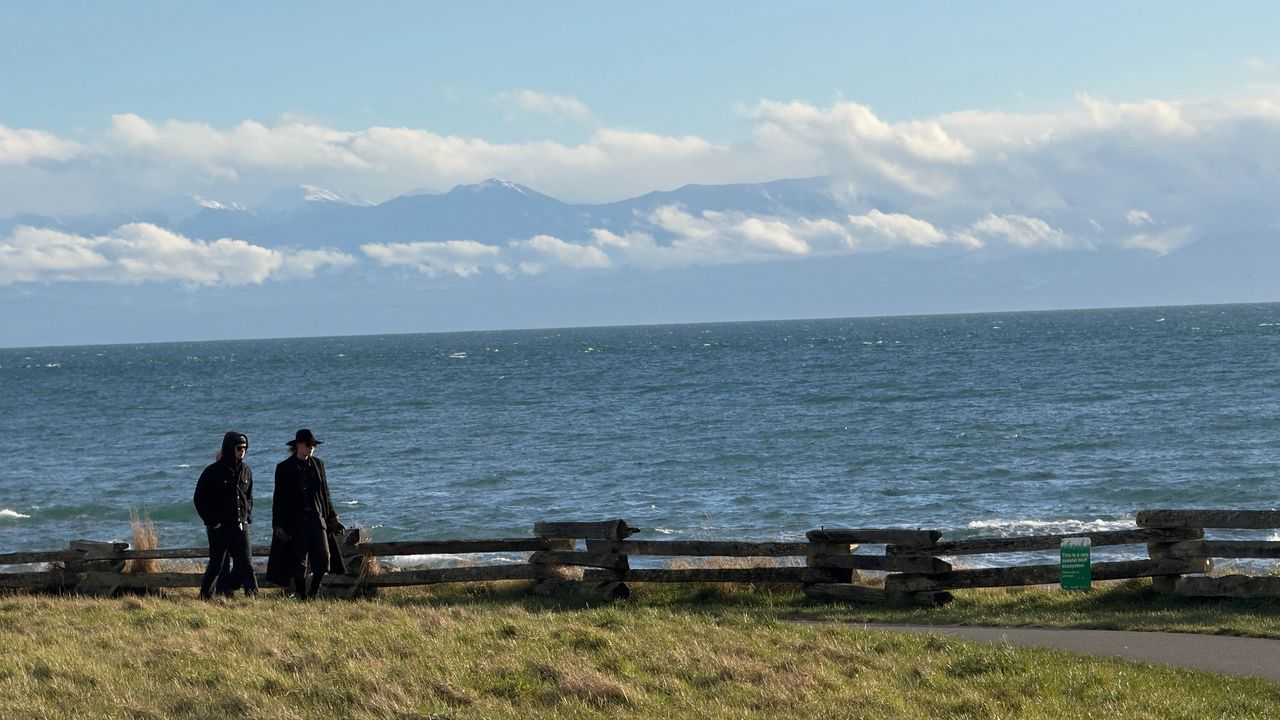 On a clear day, you can see the Olympic Mountains On a clear day, you can see the Olympic Mountains