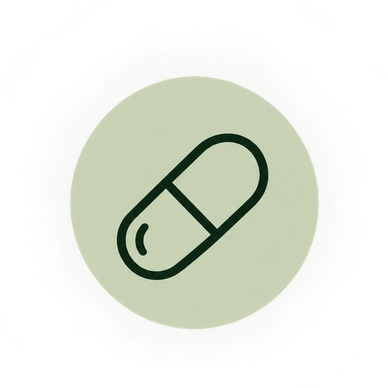 Icon of a capsule pill.