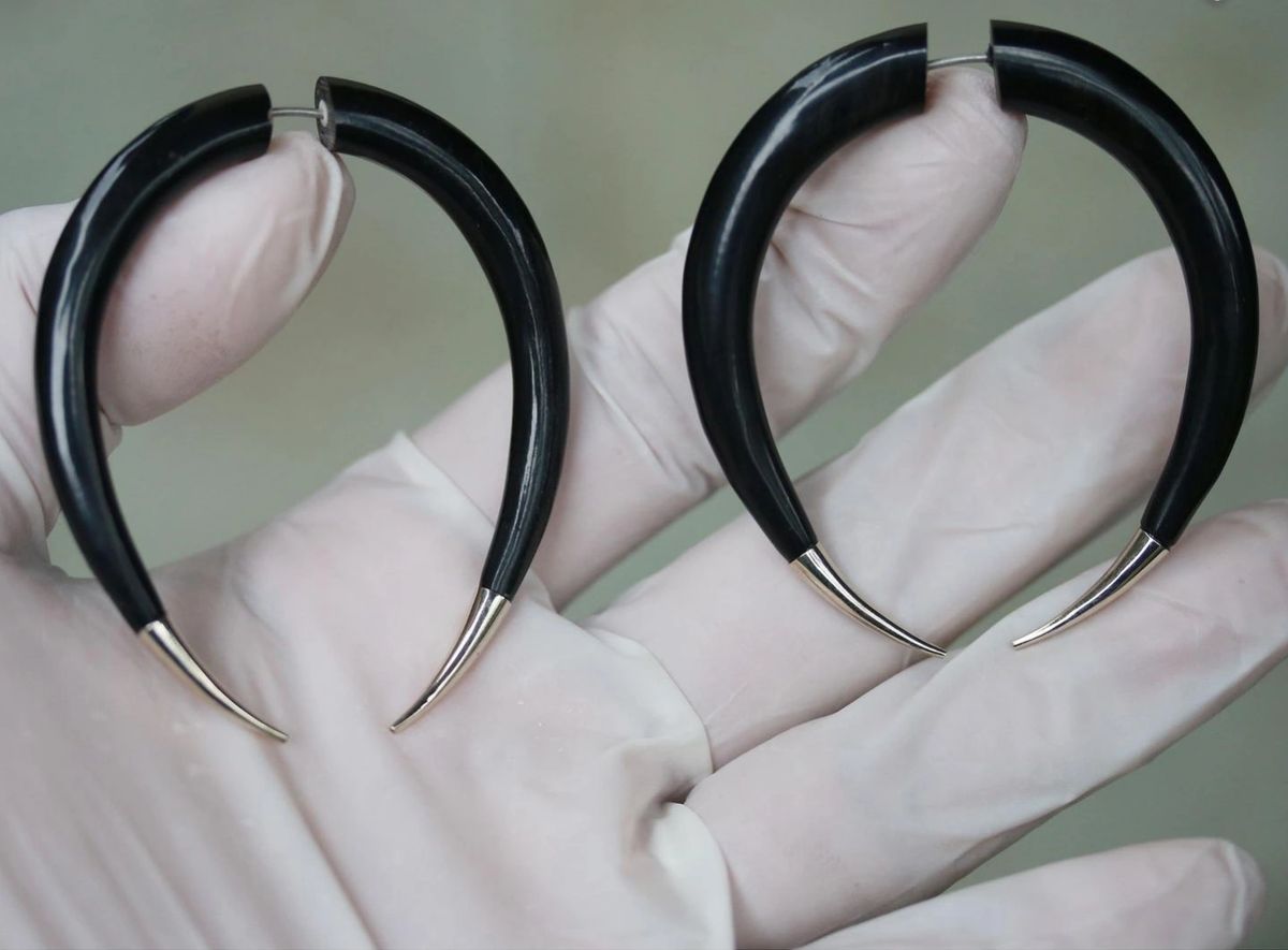 Large Double Tip Faux Gauge