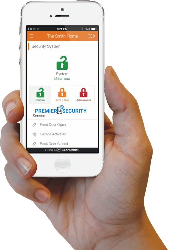 Premier Security smart home system control app setup in a Port St. Lucie, Florida 34987 home
