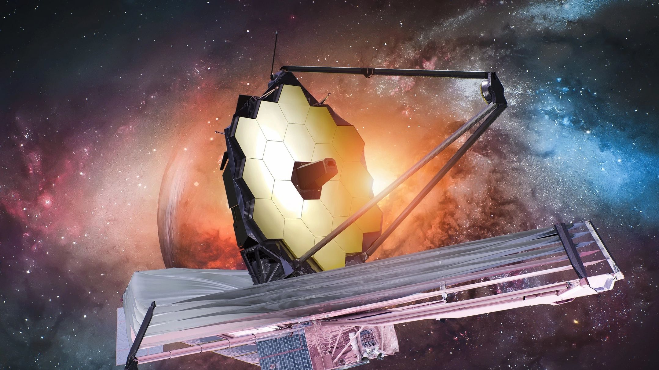 James Webb Space Telescope,
 Launched on December 25, 2021,
 1-Million miles from Earth