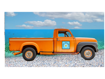 The orange truck. My sign. My reminder. Always watching me.