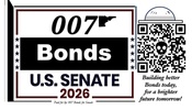 Nickolas 007 Bonds for US Senate