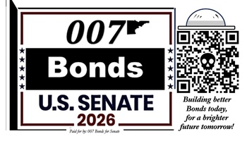 Nickolas 007 Bonds for US Senate
