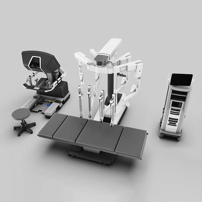 Plataforma Da Vinci, o robô utilizado para a realização das cirurgias minimamente invasivas.