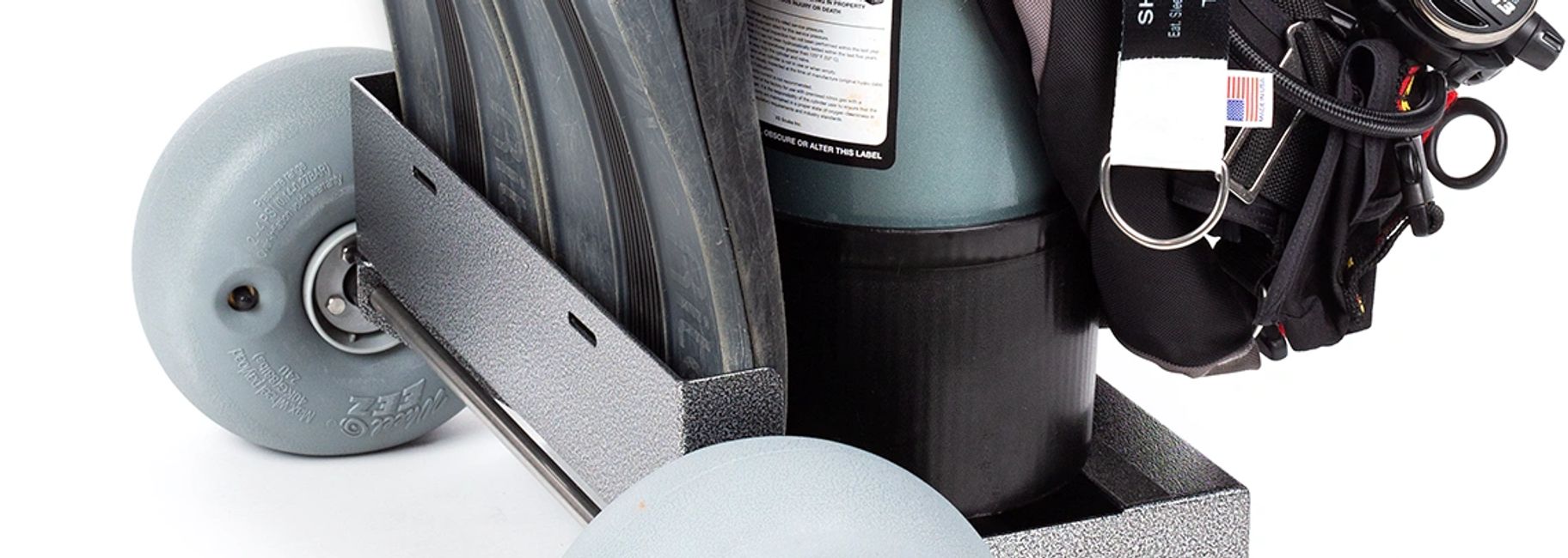 Shark Bite Scuba Tank Dolly, Tank Dolly, Scuba Tank Shark Bite Scuba