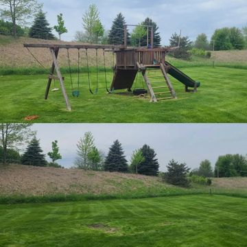 Play set removal Mchenry County Illinois