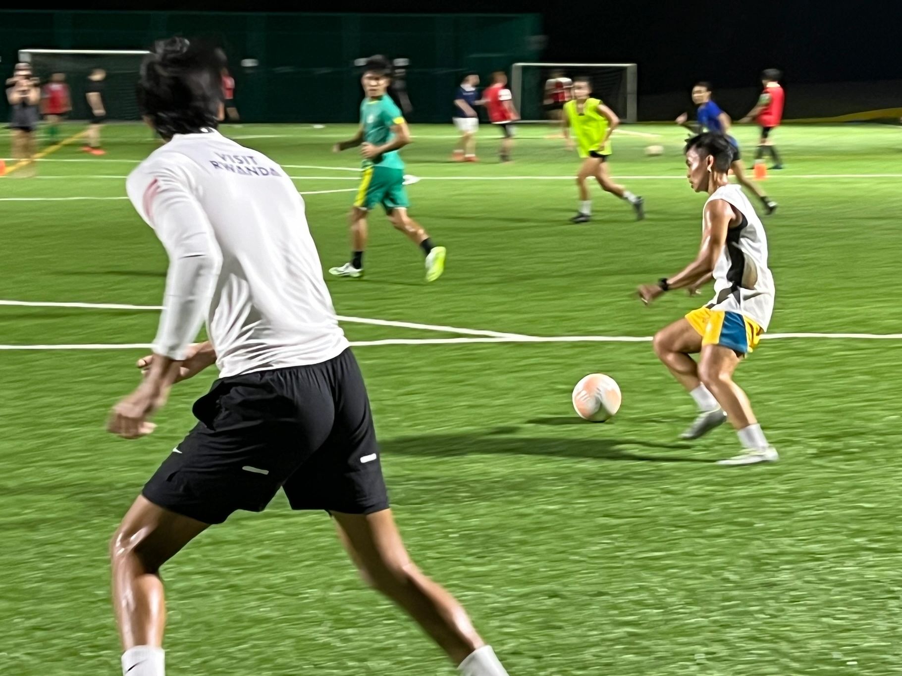 Our unstoppable Young Eagles FC adult players in action participating in exciting small-sided games.