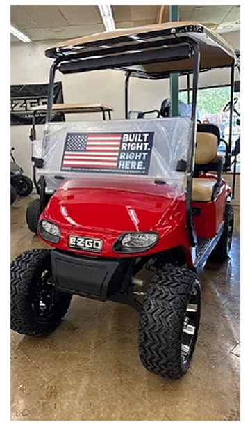 EZ Go Golf Cart Red