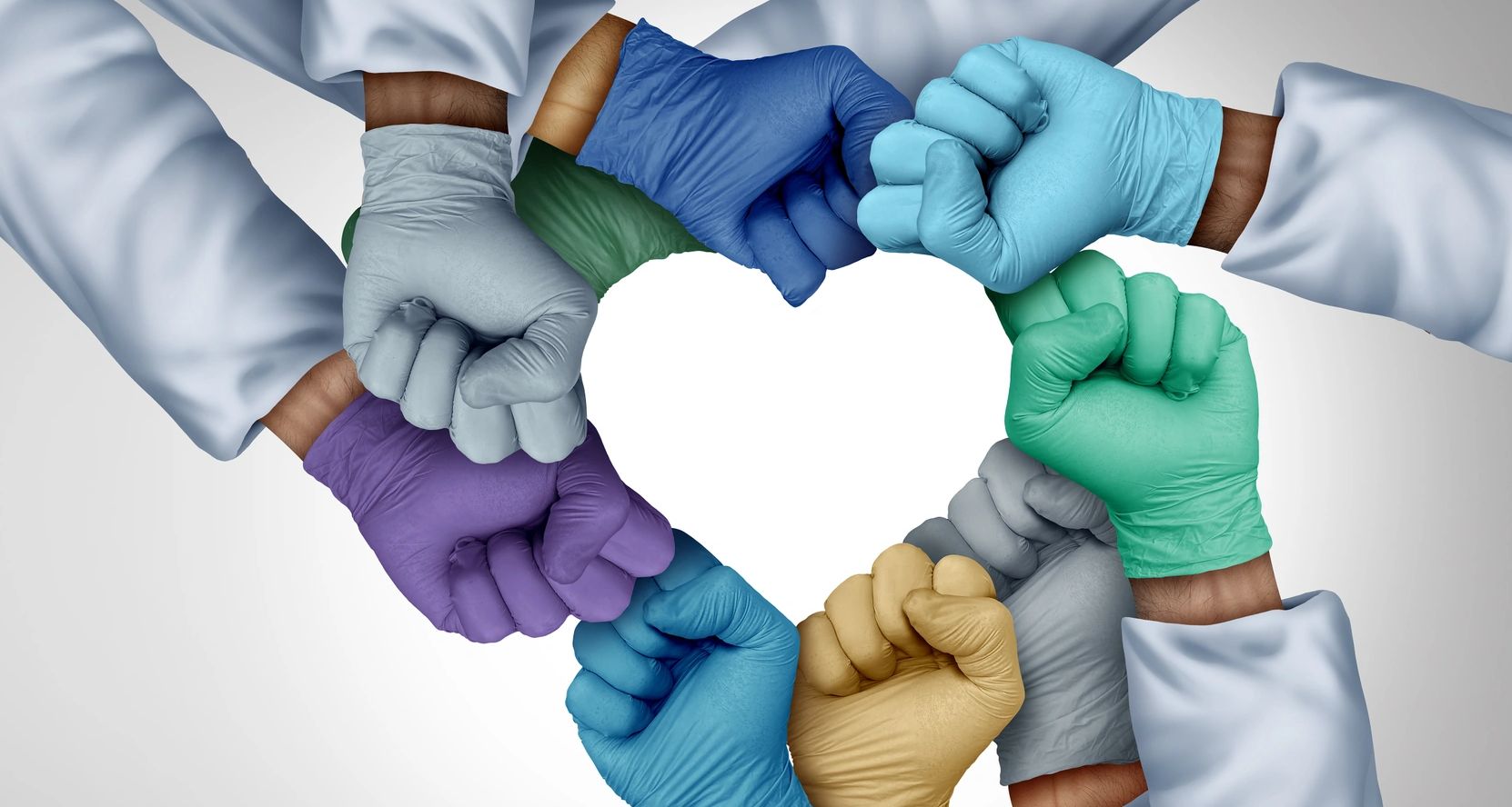 Doctors making a heart with their fists, medical center near me, council idaho