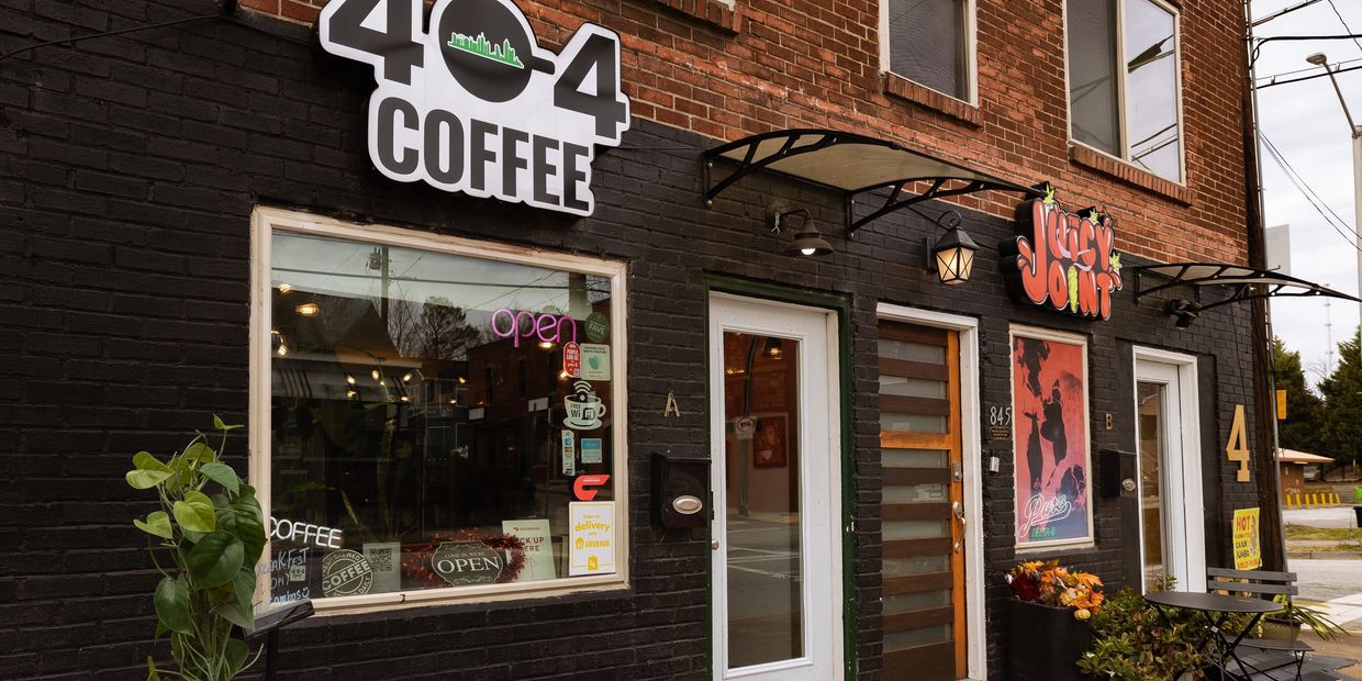 404 Coffee named 5 Black-Owned Coffee Shops In Atlanta to Visit in Travel Noire

These vibrant cafés