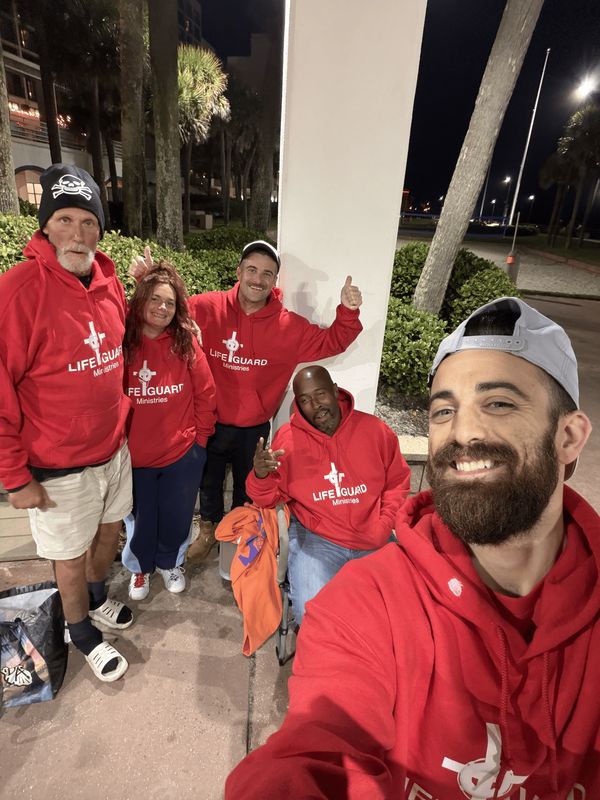 Lifeguard Ministries ministering on the streets spreading Gods word. 