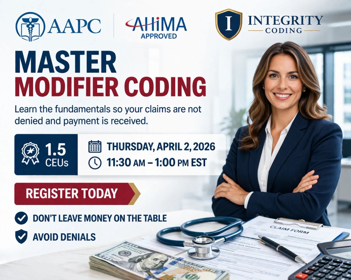 Audio Version-AAPC and AHIMA Approved-Master Modifier Coding and Avoid ...