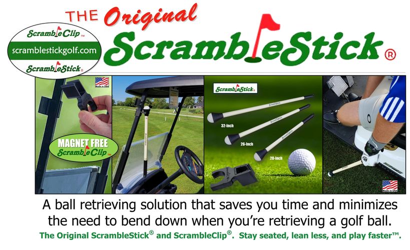 ScrambleStickGolf scramblestick scramble stick ball retriever gimme grabber scrambleclip clip holder