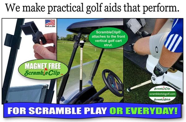 ScrambleStick ball retriever testimonials ScrambleStickGolf Made in USA ScrambleClip Scramble Stick