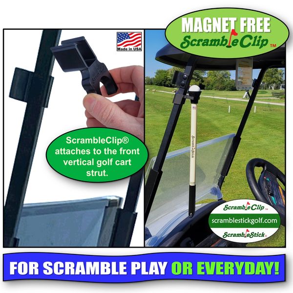 ScrambleStick ball retriever testimonials ScrambleStickGolf Made in USA ScrambleClip Scramble Stick