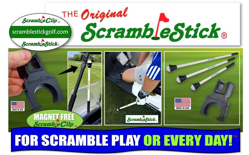 ScrambleStick Scramble Stick ScrambleClip golf ball retriever picker upper clip magnet free custom