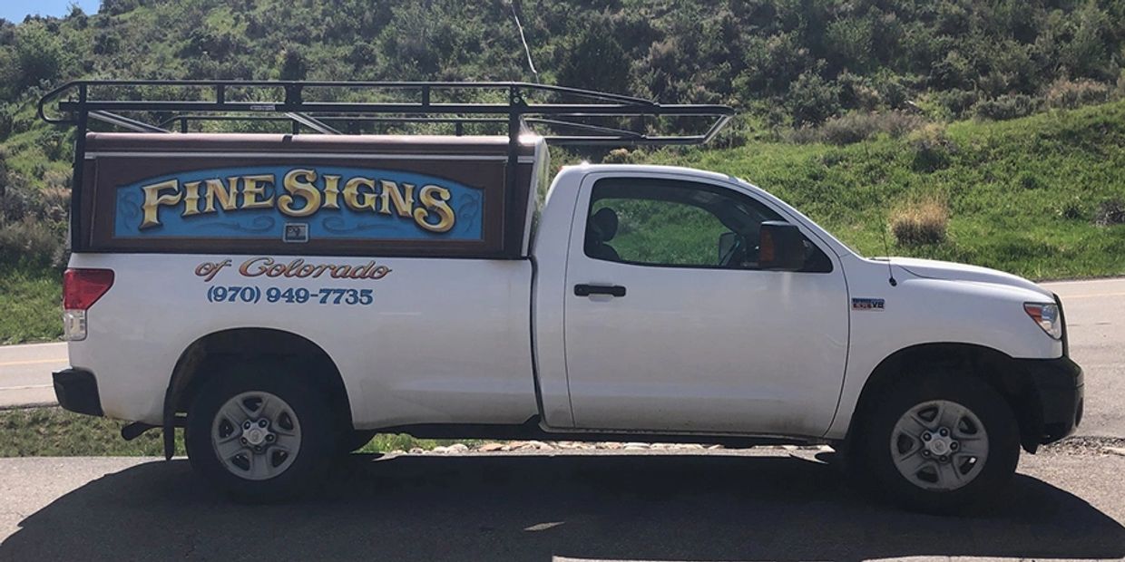 Fine Signs, Custom Signage, CNC Routing, Large Format Printing, Vehicle Wraps, Vail, Colorado
