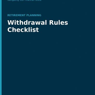 Cover of the Withdrawal Rules Checklist