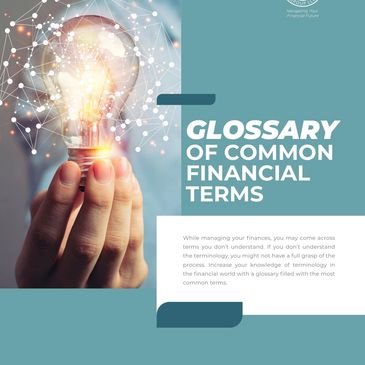 Cover of the Glossary of Common Financial Terms