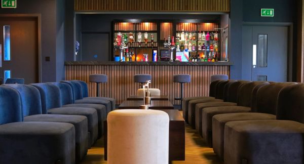 A different view of the lounge area of the ferrar suite