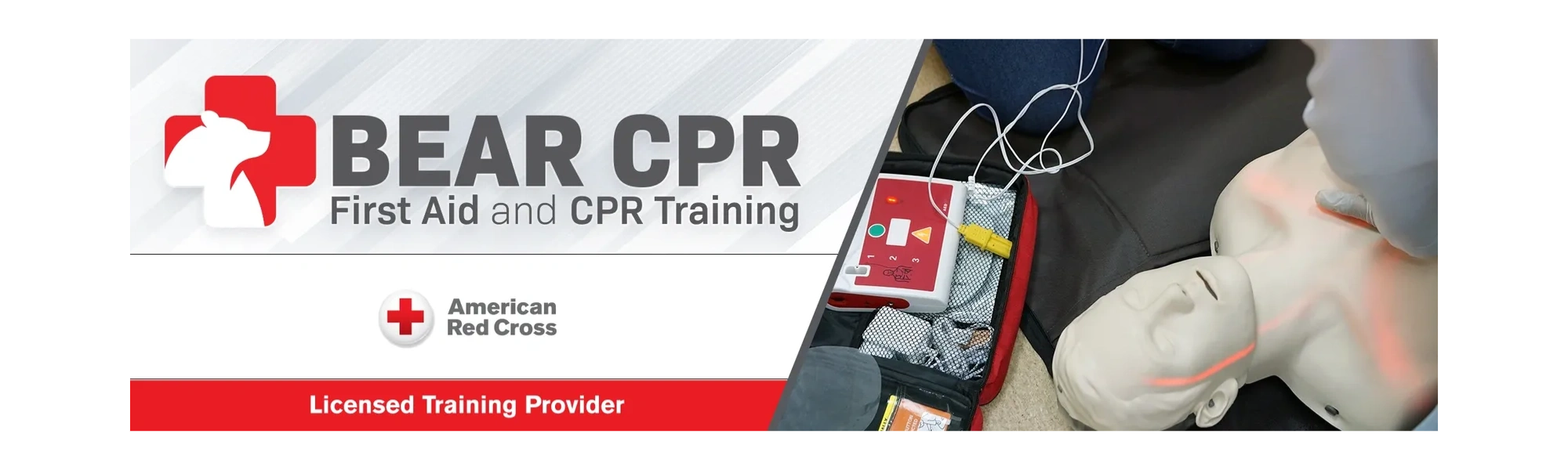 Bear CPR offers authorized American Red Cross first aid and CPR training.