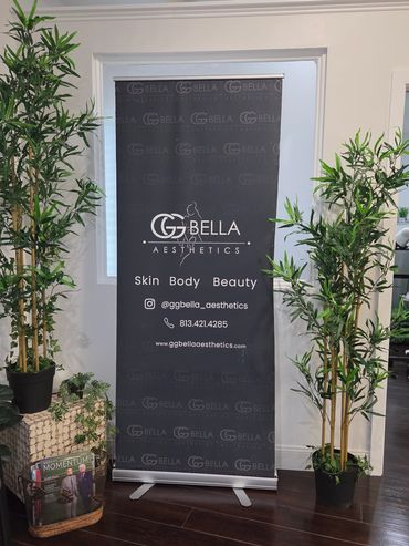 Promotional banner for Gg Bella Aesthetics.