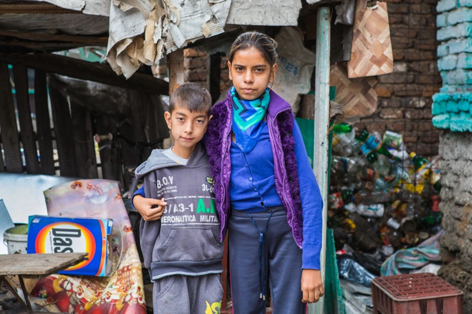 Two Romanian children that the charity has helped receive medical care.