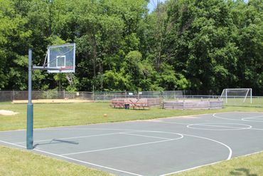 2 full size basketball hoops
