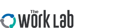Logo of The Work Lab featuring a stylized circular design.