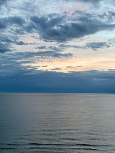 A beautiful view of clear sky and the beach