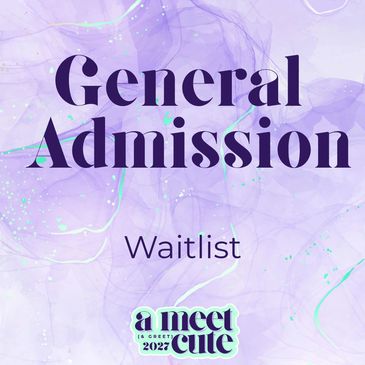 General Admission waitlist notice with purple background.