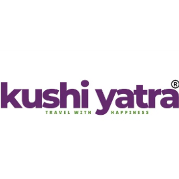 Logo of Kushi Yatra travel company with tagline.