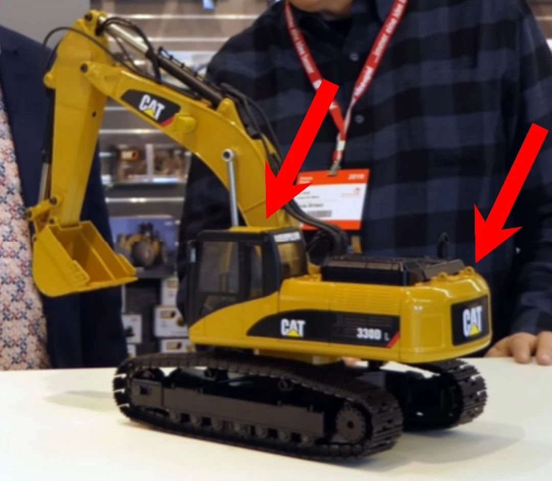 diecast rc excavator
