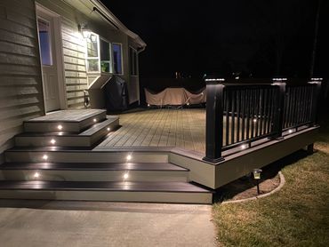 Trex decking (Toasted sand color) Azek accent border 